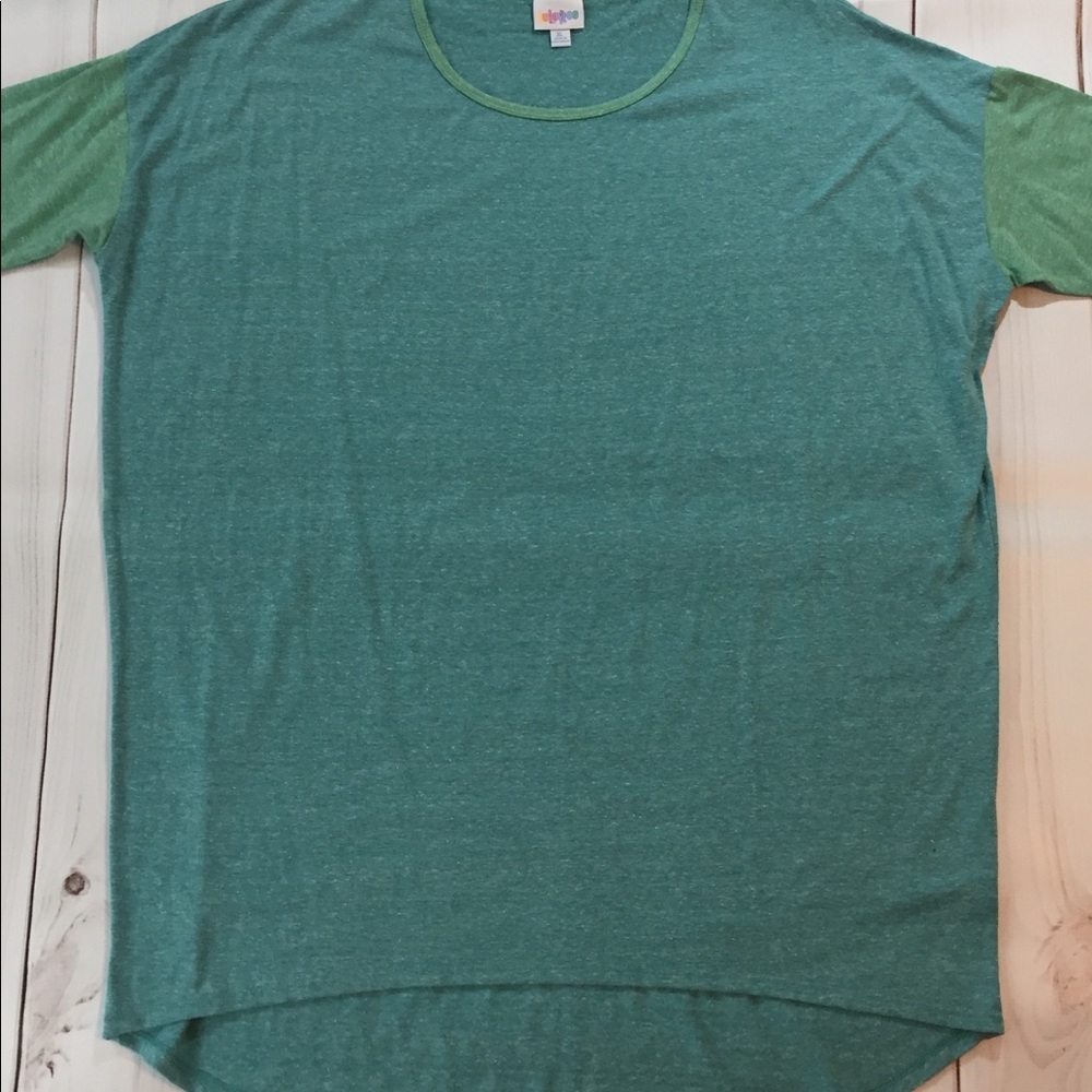 LulaRoe Irma tunic women’s XL blue vintage heather